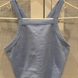 Athleta Sky Blue Ribbed Top